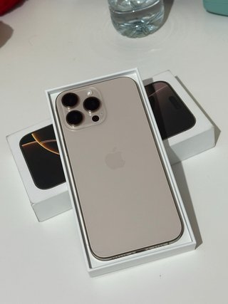 iPhone Apple Dorado/Beige Caja