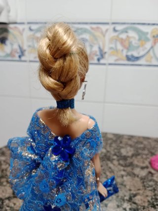 Barbie Vestido Azul Cenicienta Mattel