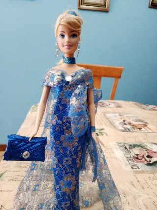 Barbie Vestido Azul Cenicienta Mattel
