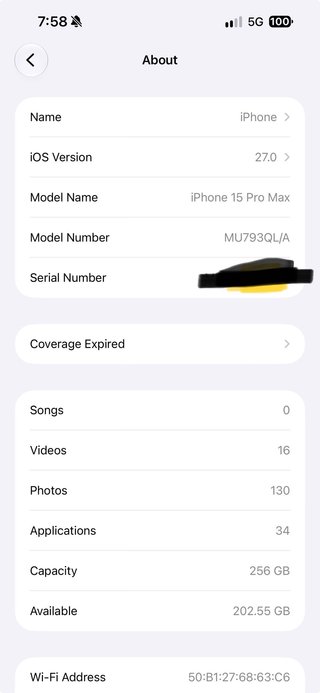 iPhone 15 pro max