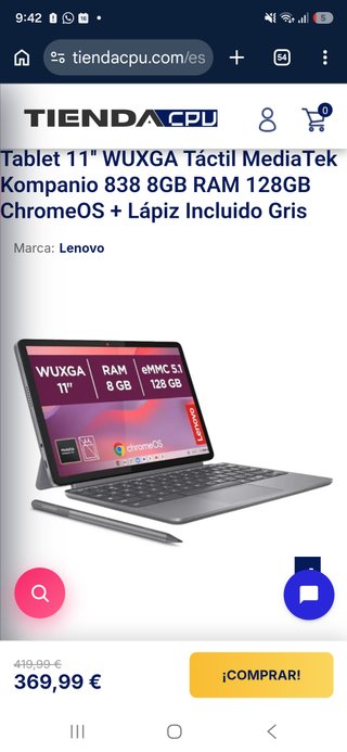 Chromebook Lenovo Duet 11 con Teclado