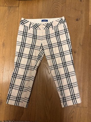 Burberry Capri pantaloni vintage anni 2000