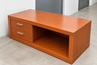 Mueble TV madera 2 cajones 100x50x44,5 cm