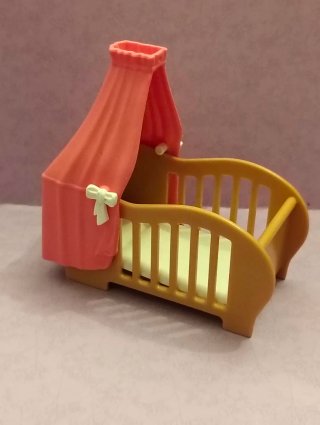 Cuna de juguete Playmobil con dosel