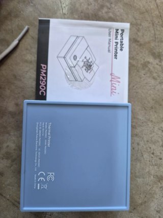 Mini stampante termica blu