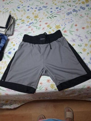 Pantalón boxeo Outshock gris y negro