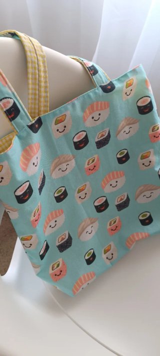 Bolso Tote Reversible Hecho a Mano