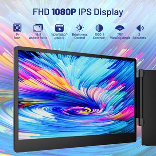 Monitor Portátil DomyFan 14 FHD 1080p
