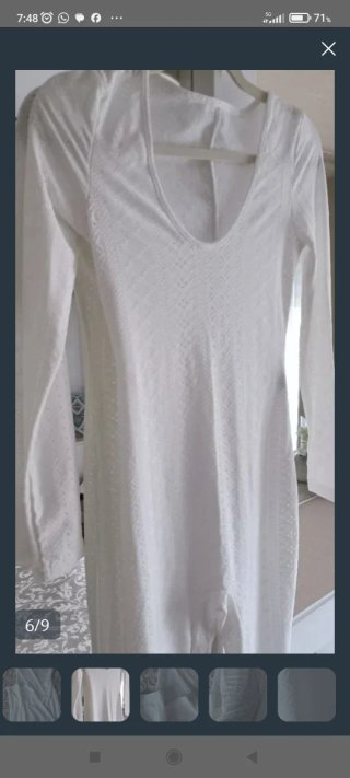 Mono pantalón calado blanco