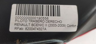 PILOTO TRASERO DERECHO RENAULT SCENIC II Confort Authentique