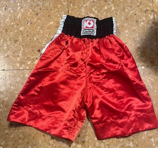 Pantalones Boxeo Vintage Kohler - Satén Rojo -...