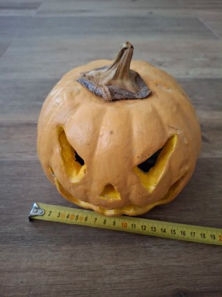 Calabaza Halloween Plástico Naranja