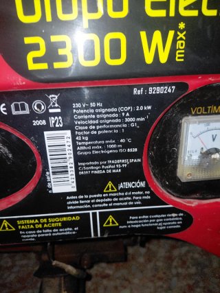 Generador Eléctrico 2300w