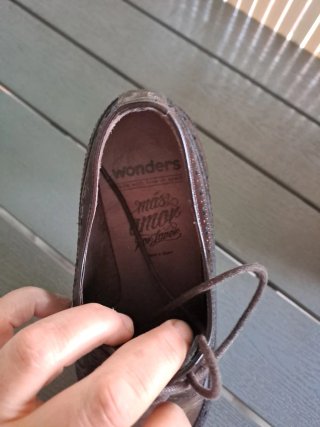 Mocasines Wonders Marrones y Dorados