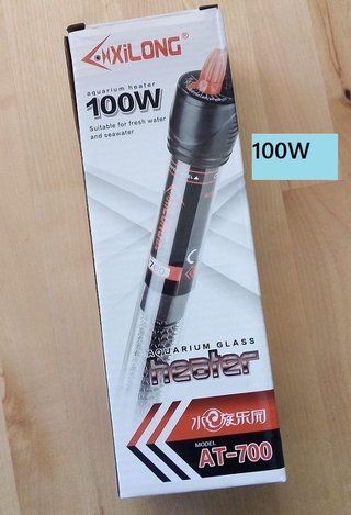 calentador 100W acuario mediano pecera termostato