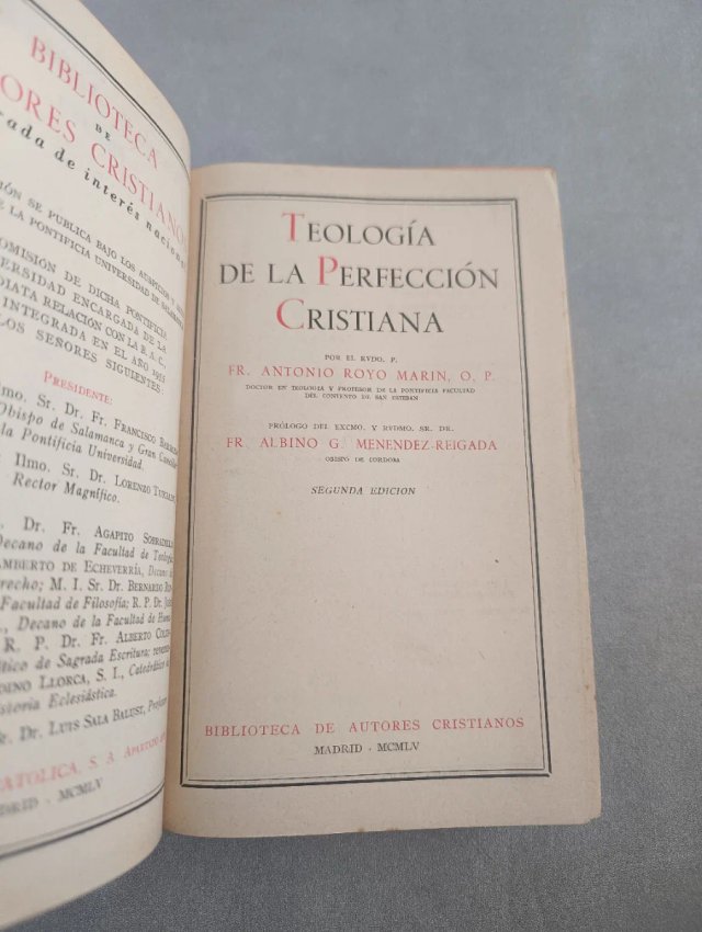 TEOLOGÍA DE LA PERFECCIÓN CRISTIANA - Antonio Royo