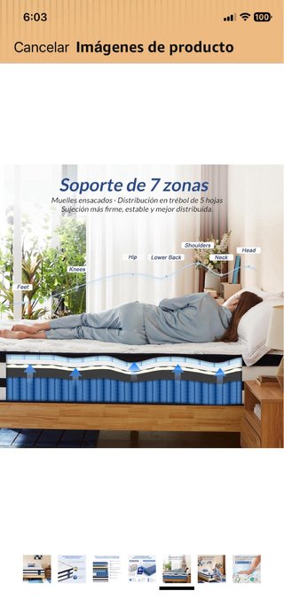Colchón NUEVO 150x190cm Muelles Ensacados