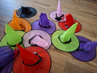 Gorros Bruja Halloween con Luces