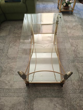 Conjunto entradita espejo y mesas cristal