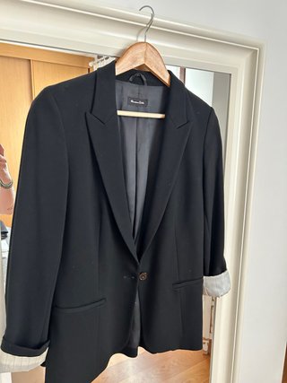 Blazer Massimo Dutti Negro