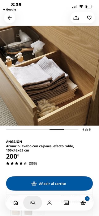 Mueble de baño IKEA ÄNGSJÖN