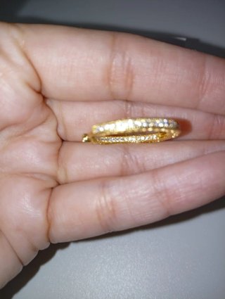 Pendientes Aro Pandora Dorados Brillantes