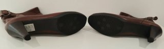 Botines de tacón marrones