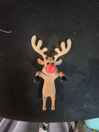 Figura Reno 3D Cuelga Pantalla