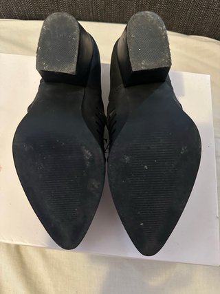 Botines negros tacón ancho JUSTFAB