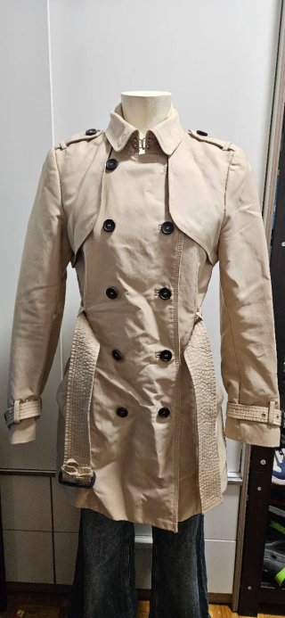 Abrigo Zara Beige Mujer