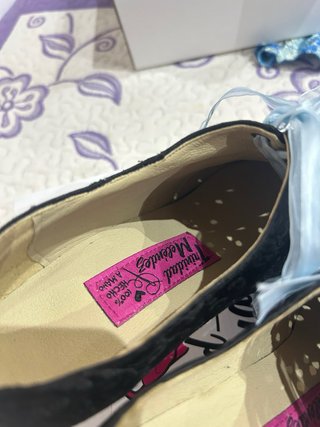 Zapatos de fallera negros con cordones