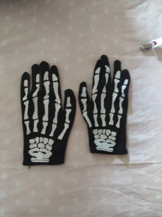 Guantes Esqueleto Halloween.