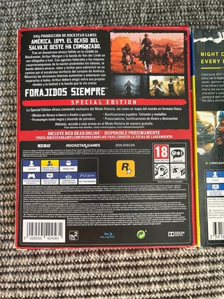 Lote PS4 Cyberpunk 2077 & Red Dead Redemption 2