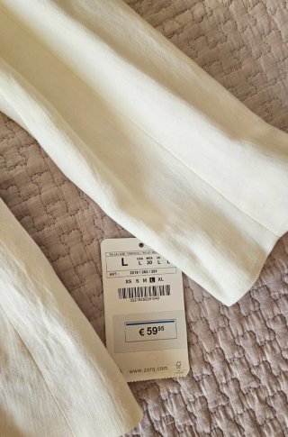 Chaqueta Zara Blanca Talla L