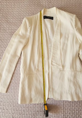 Chaqueta Zara Blanca Talla L