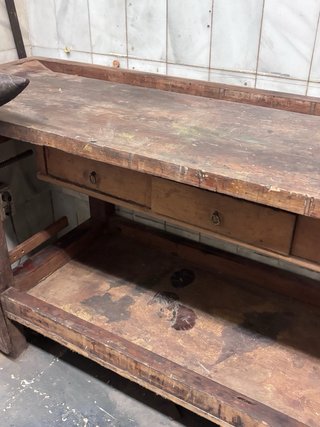 Banco de carpintero de madera maciza