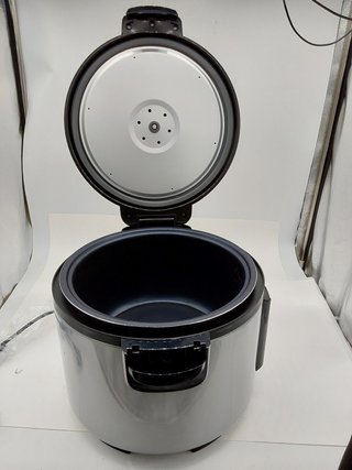 VEVOR Olla Arrocera Comercial de 45 Tazas, 9 Litros y Calentador con Olla Interior Antiadherente, Co