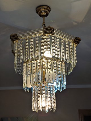 Lámpara de cristal Roca