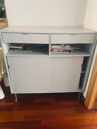 Zapatera Ikea Gris Metálica