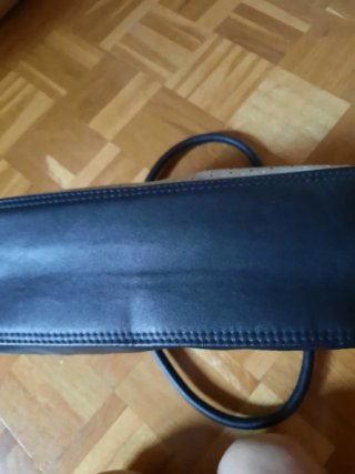 Bolso de Hombro Greenwich Negro y Beige