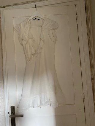 Vestido Zara Blanco Talla M