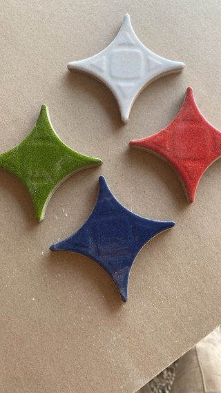 Baldosas estrella decorativas (4 uds)