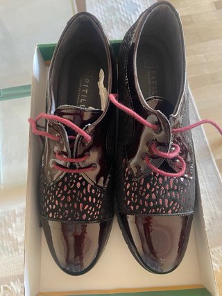 Zapatos Pitillos Burdeos Talla 39