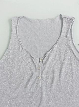 Jersey tirantes plateado S/M