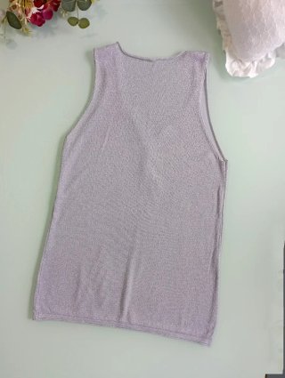 Jersey tirantes plateado S/M