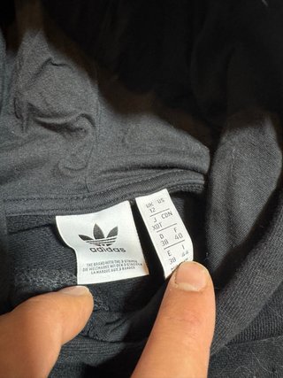Sudadera Adidas Crop Top Negra