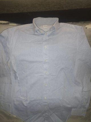 Camisa Armani Collezioni Azul, Talla 40.