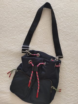 Bolso Bimba y Lola azul marino y rosa (cuerdas)