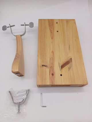 Fackelmann Soporte Jamonero con Cajón Extraíble con Cuchillo Jamonero, Chaira y Cuchillo Mondador, d