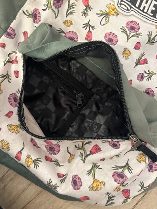 Mochila Vans flores verde multicolor